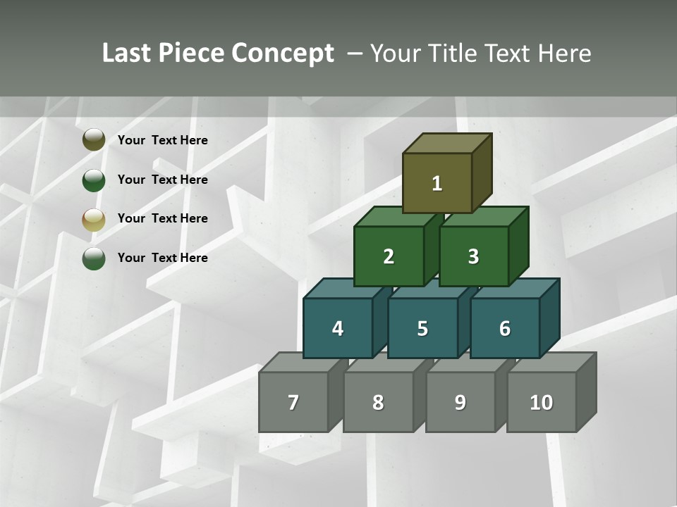 Unfinished Blocks Empty PowerPoint Template