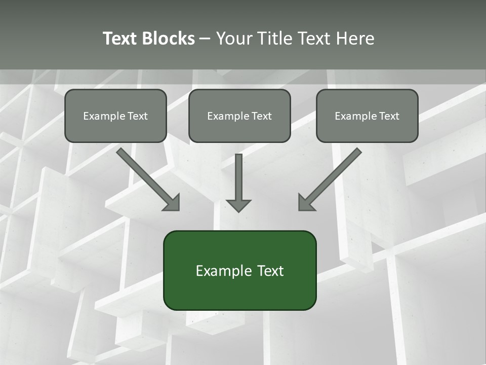 Unfinished Blocks Empty PowerPoint Template