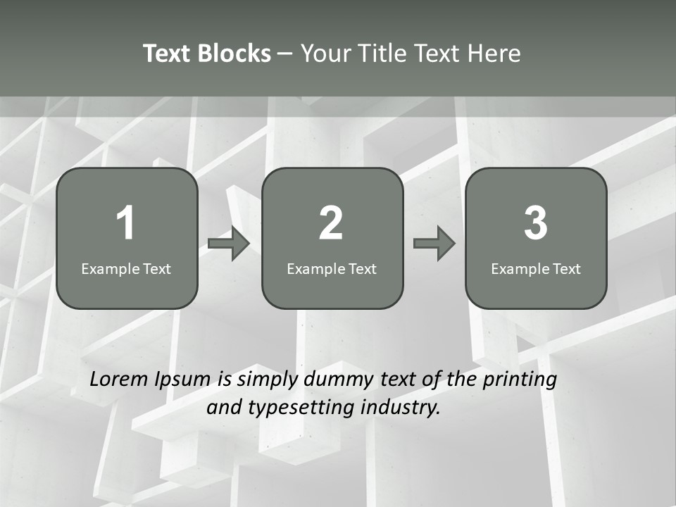 Unfinished Blocks Empty PowerPoint Template