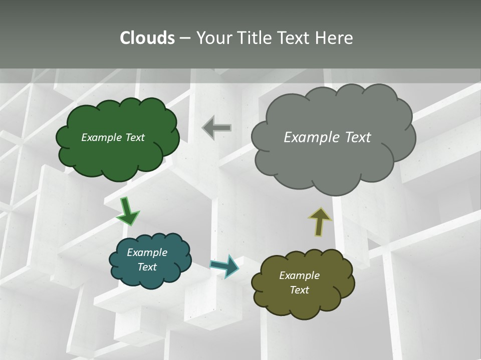 Unfinished Blocks Empty PowerPoint Template