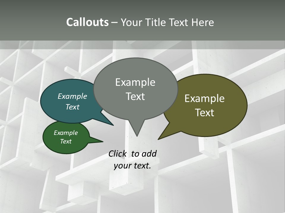 Unfinished Blocks Empty PowerPoint Template