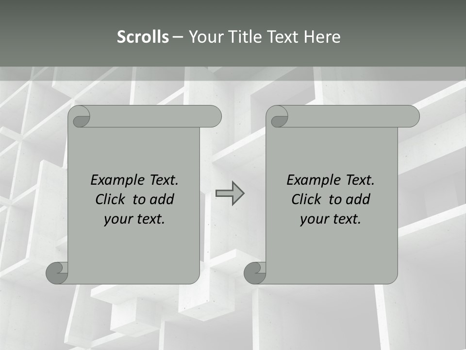 Unfinished Blocks Empty PowerPoint Template
