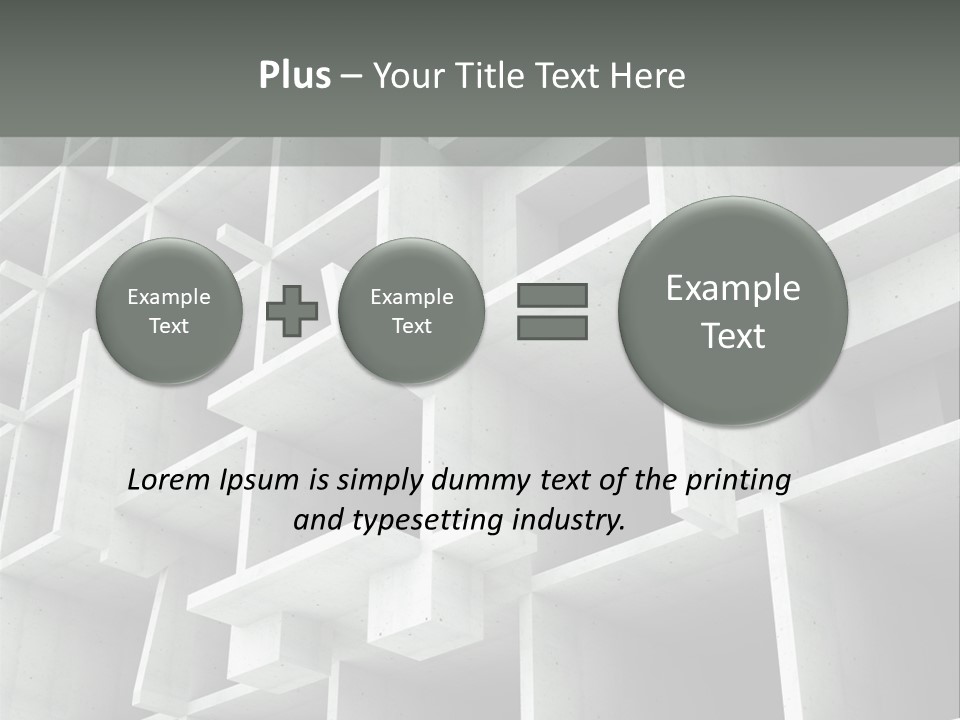 Unfinished Blocks Empty PowerPoint Template