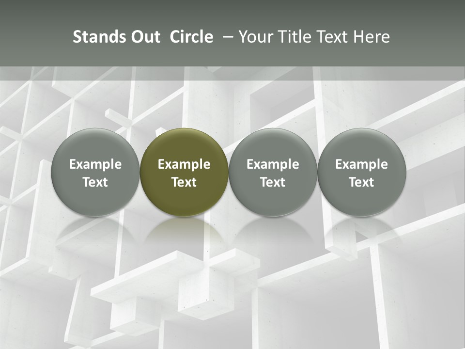 Unfinished Blocks Empty PowerPoint Template