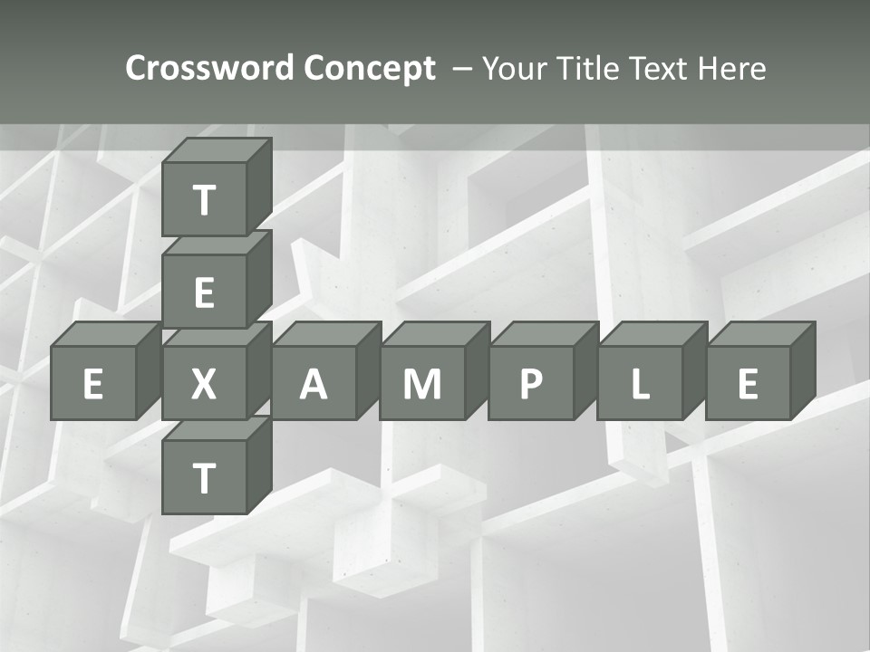 Unfinished Blocks Empty PowerPoint Template