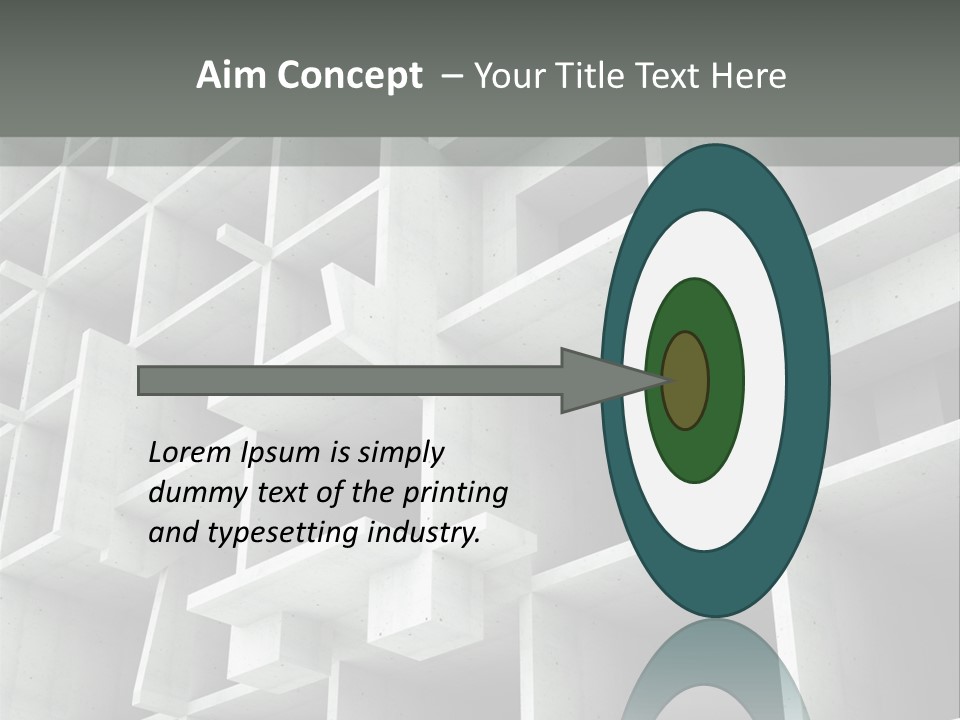 Unfinished Blocks Empty PowerPoint Template