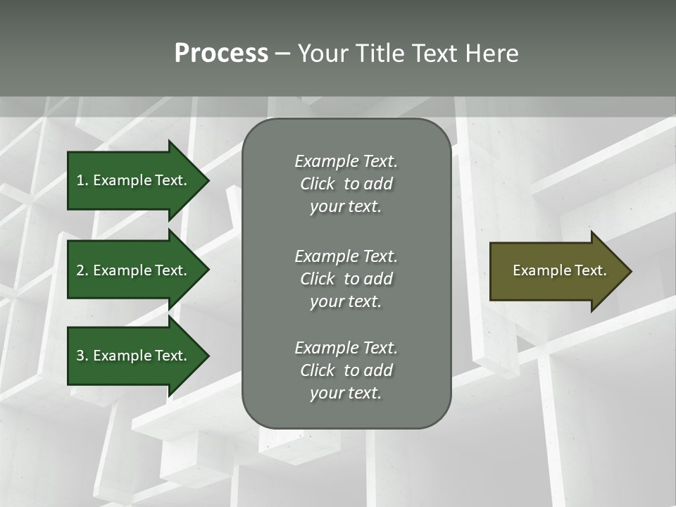 Unfinished Blocks Empty PowerPoint Template