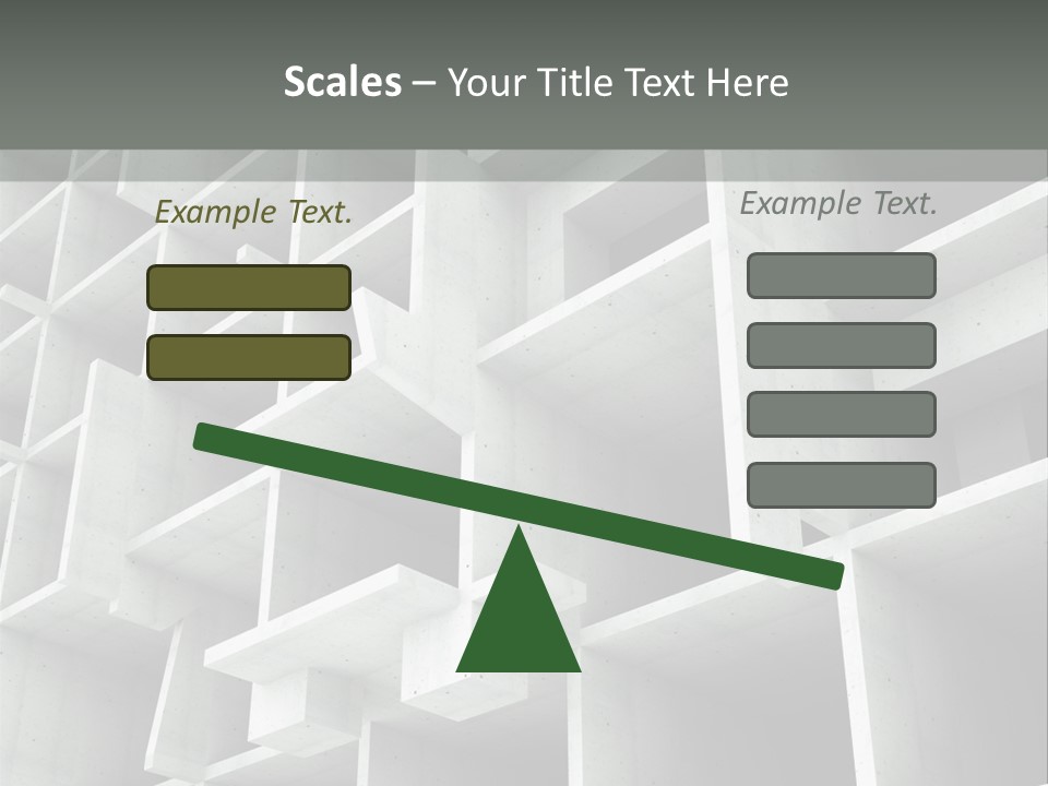 Unfinished Blocks Empty PowerPoint Template