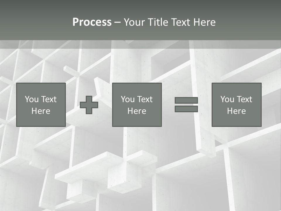 Unfinished Blocks Empty PowerPoint Template
