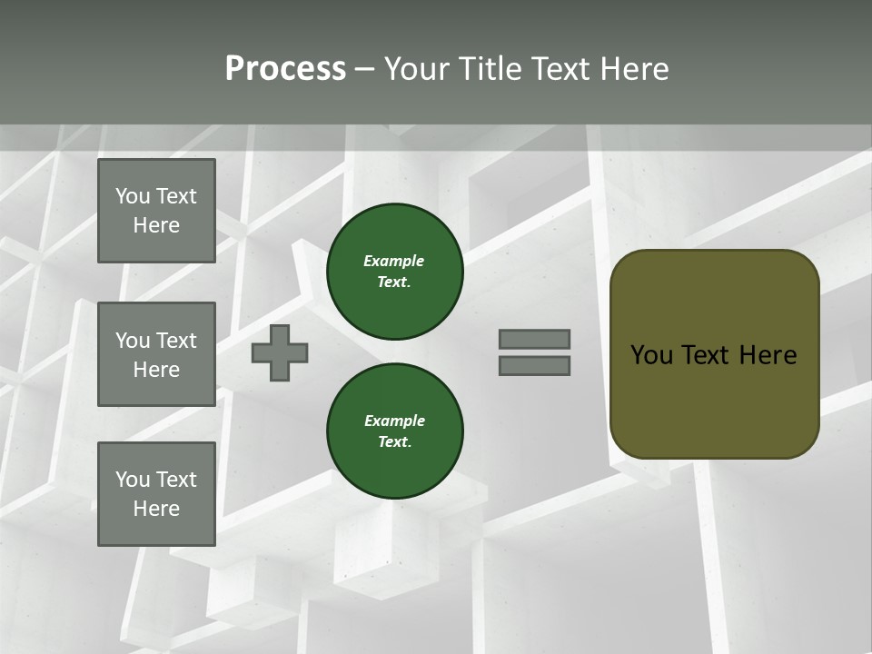 Unfinished Blocks Empty PowerPoint Template