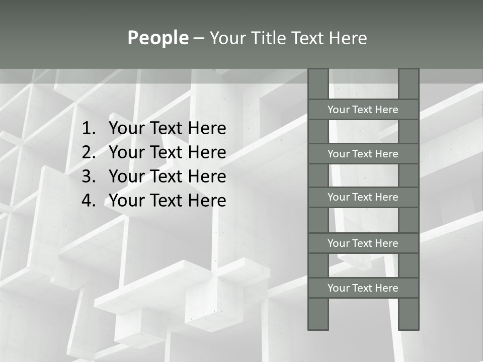 Unfinished Blocks Empty PowerPoint Template