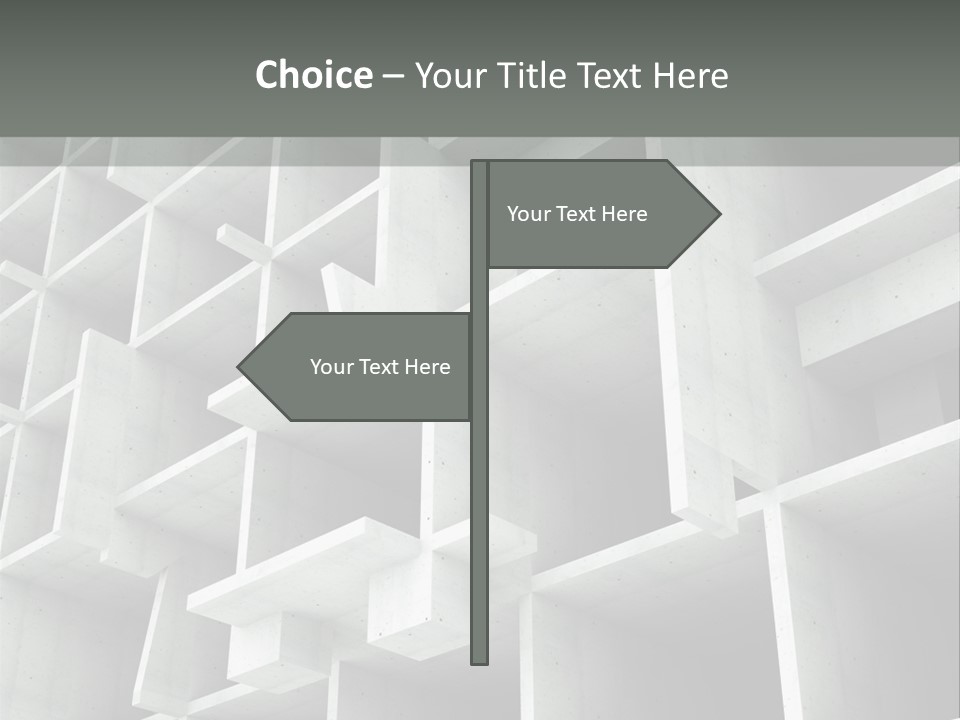 Unfinished Blocks Empty PowerPoint Template