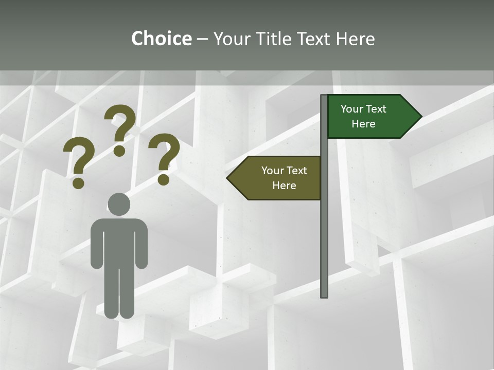 Unfinished Blocks Empty PowerPoint Template