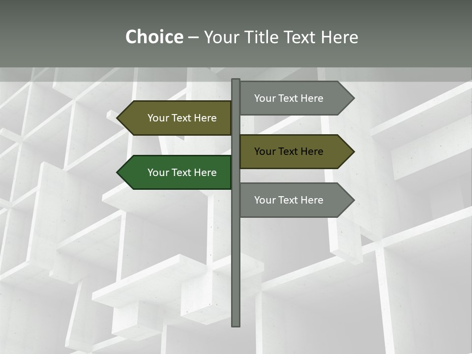 Unfinished Blocks Empty PowerPoint Template