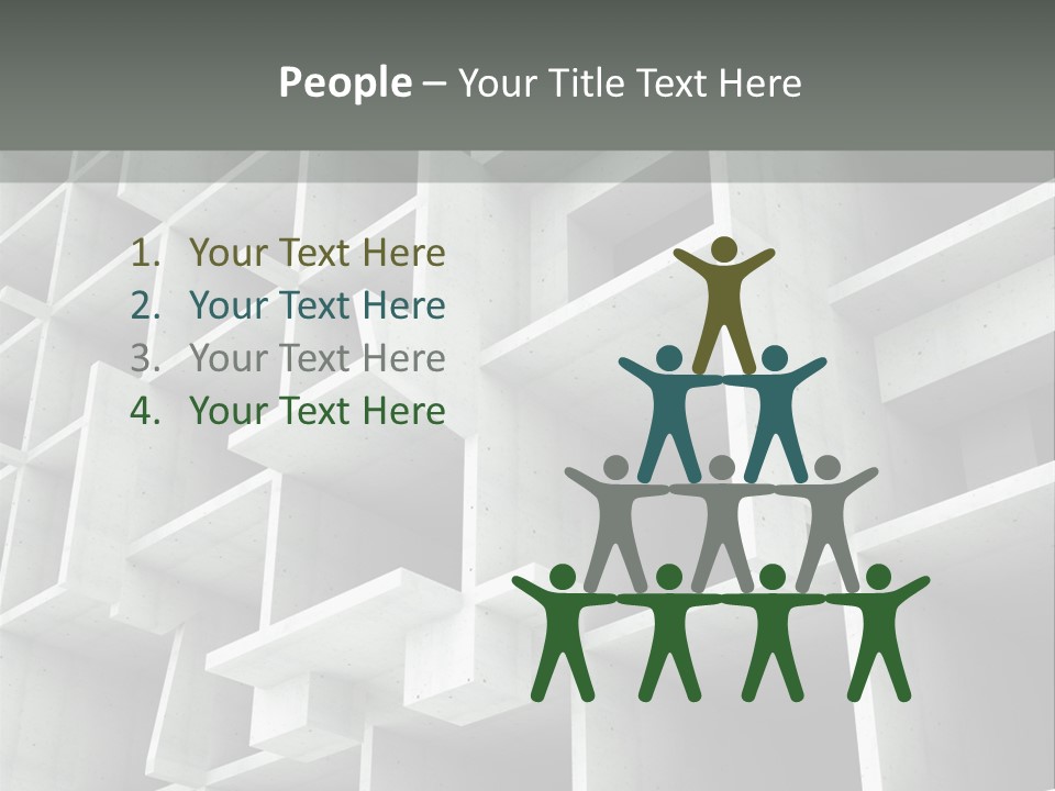 Unfinished Blocks Empty PowerPoint Template