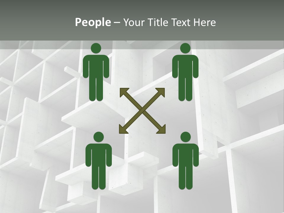 Unfinished Blocks Empty PowerPoint Template