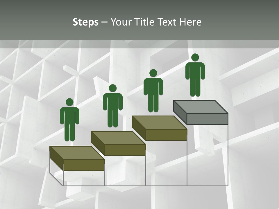 Unfinished Blocks Empty PowerPoint Template