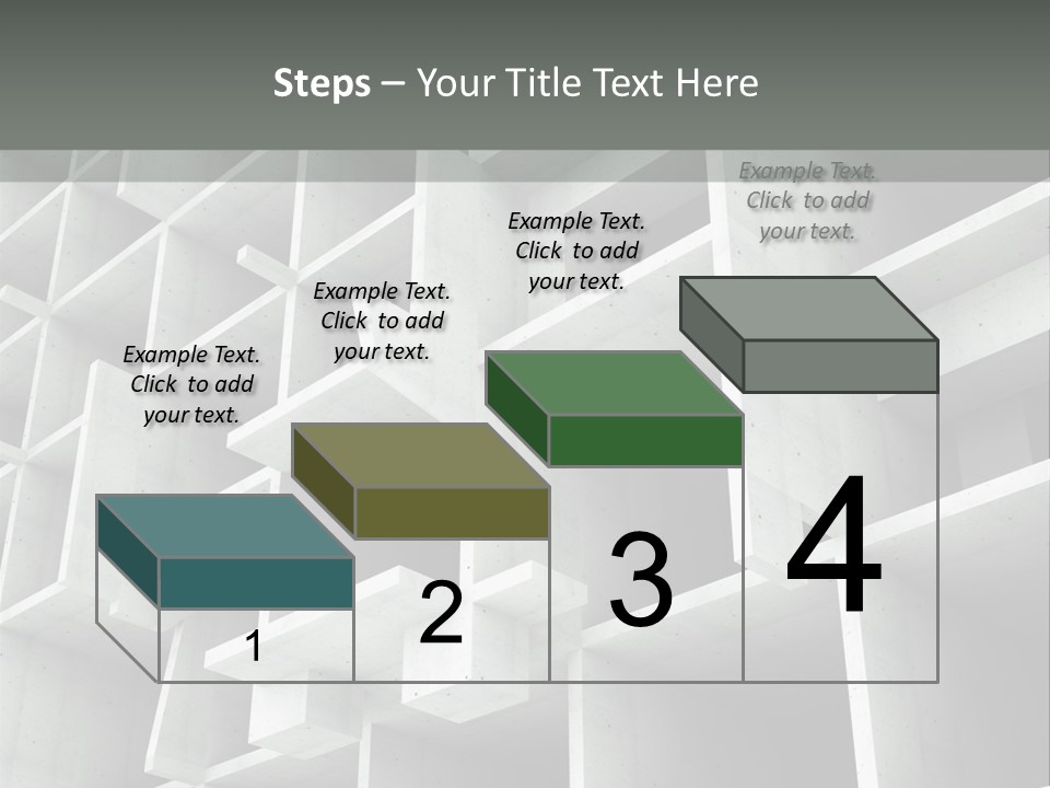 Unfinished Blocks Empty PowerPoint Template