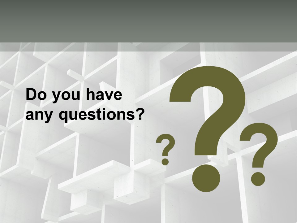 Unfinished Blocks Empty PowerPoint Template