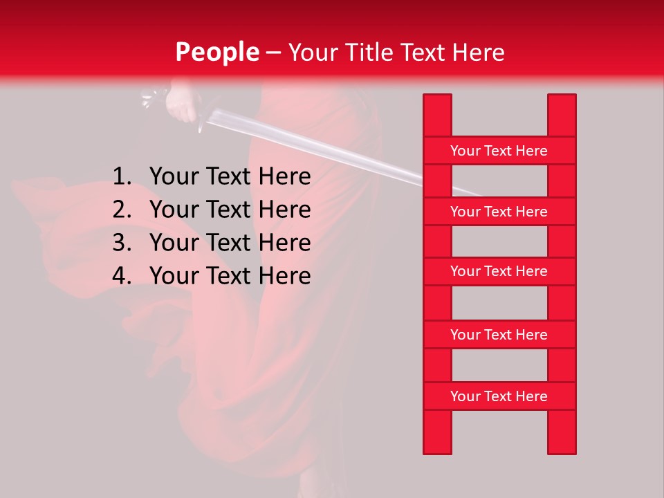 Woman Lawyer Slim PowerPoint Template