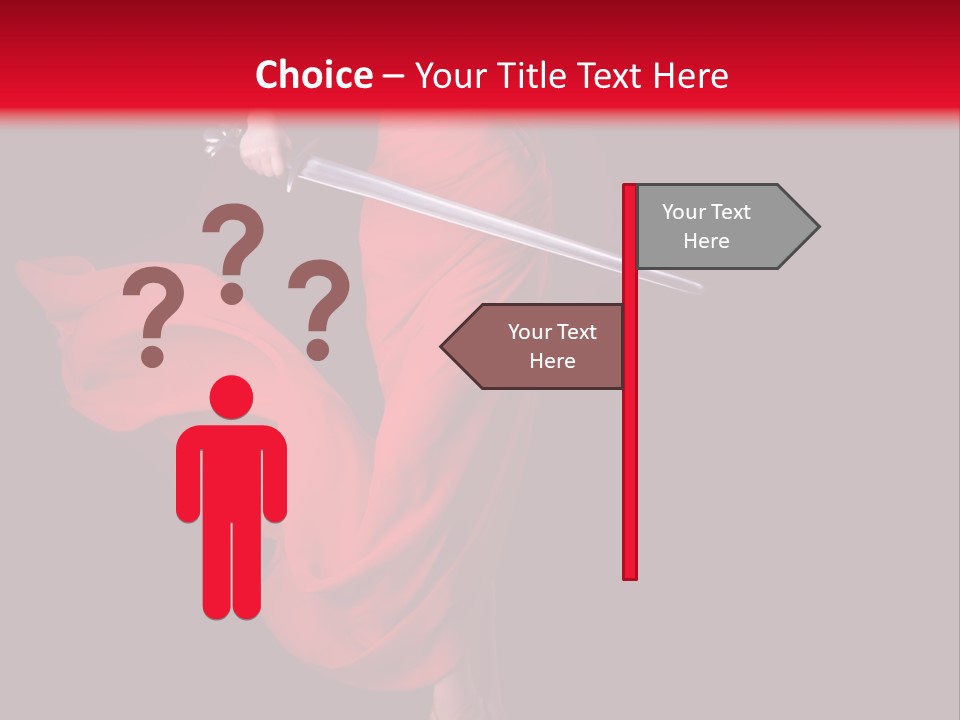 Woman Lawyer Slim PowerPoint Template