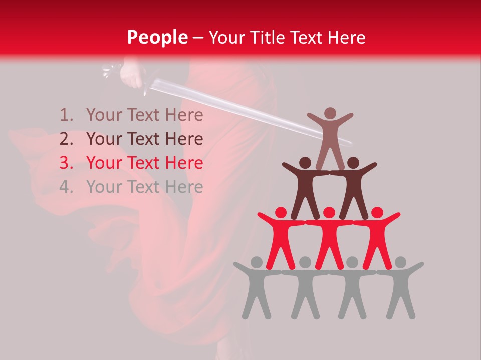 Woman Lawyer Slim PowerPoint Template