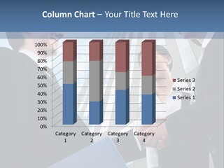 A Group Of People Shaking Hands In Front Of A Tall Building PowerPoint Template