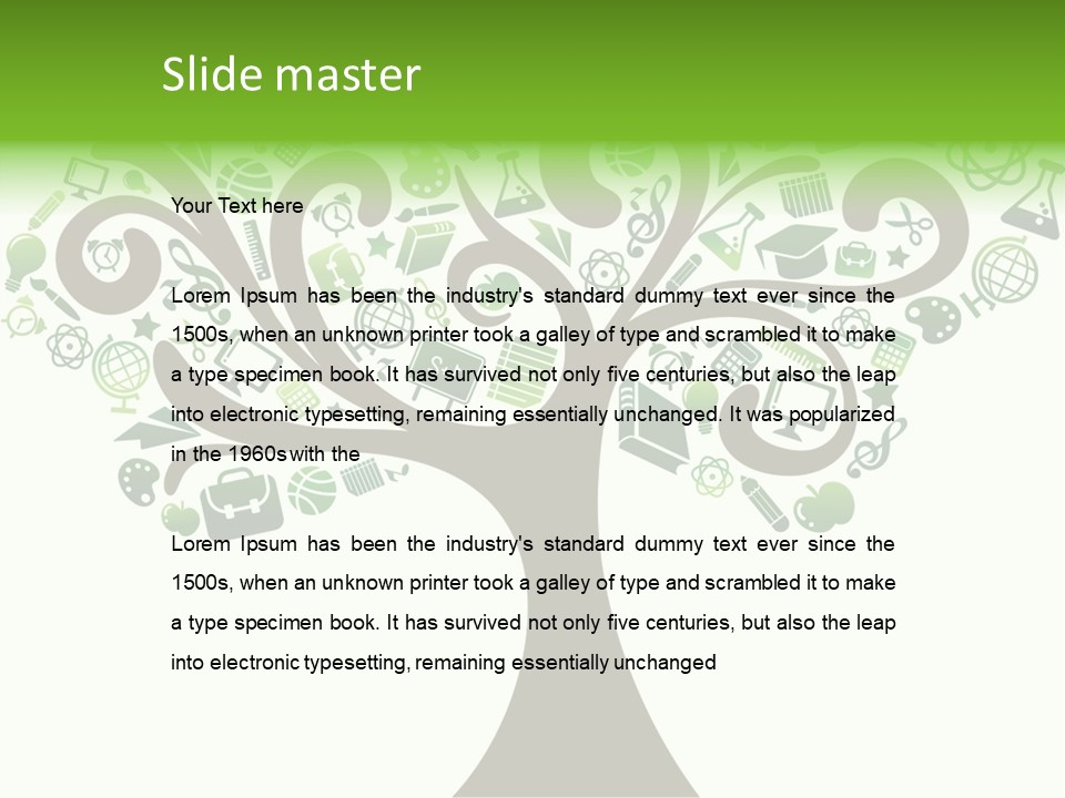 Colorful Bloom Flower PowerPoint Template