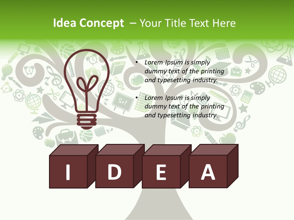 Colorful Bloom Flower PowerPoint Template