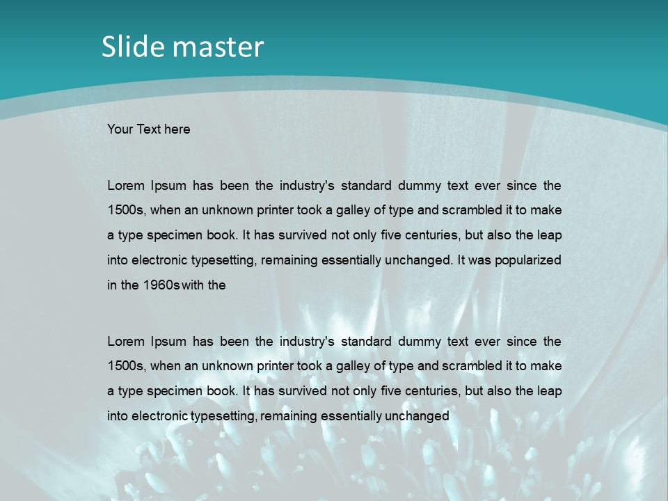 Colorful Bloom Flower PowerPoint Template