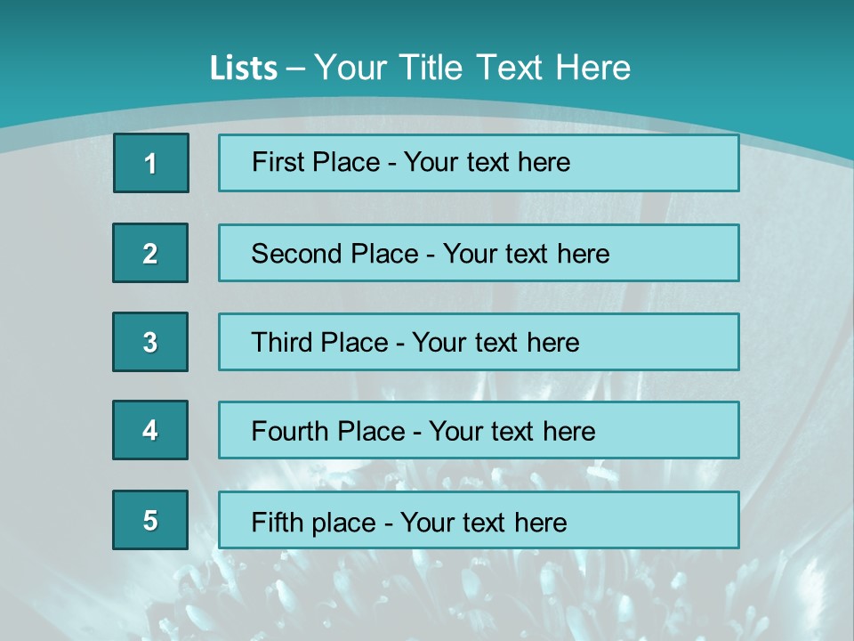 Colorful Bloom Flower PowerPoint Template