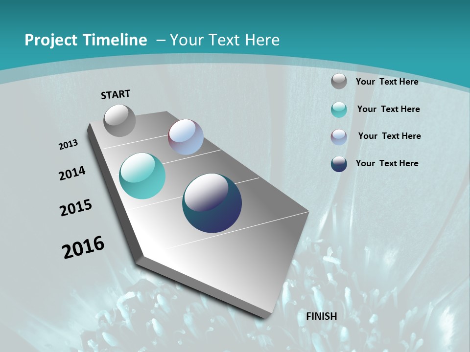 Colorful Bloom Flower PowerPoint Template
