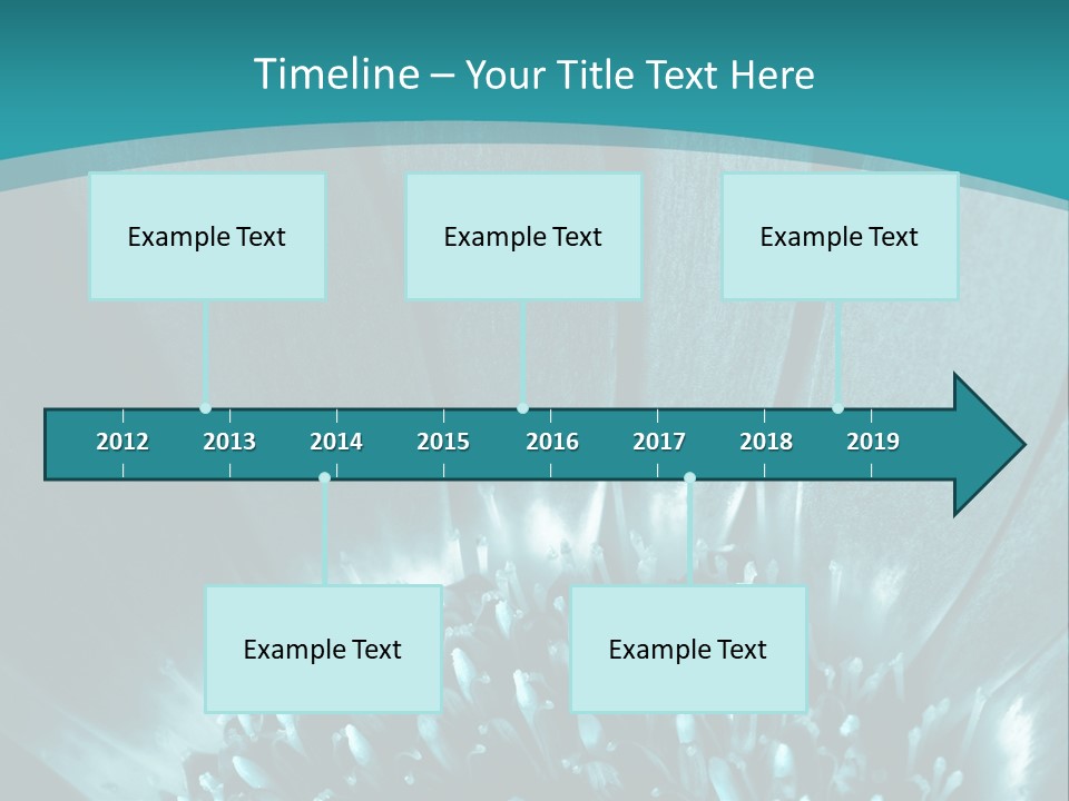 Colorful Bloom Flower PowerPoint Template