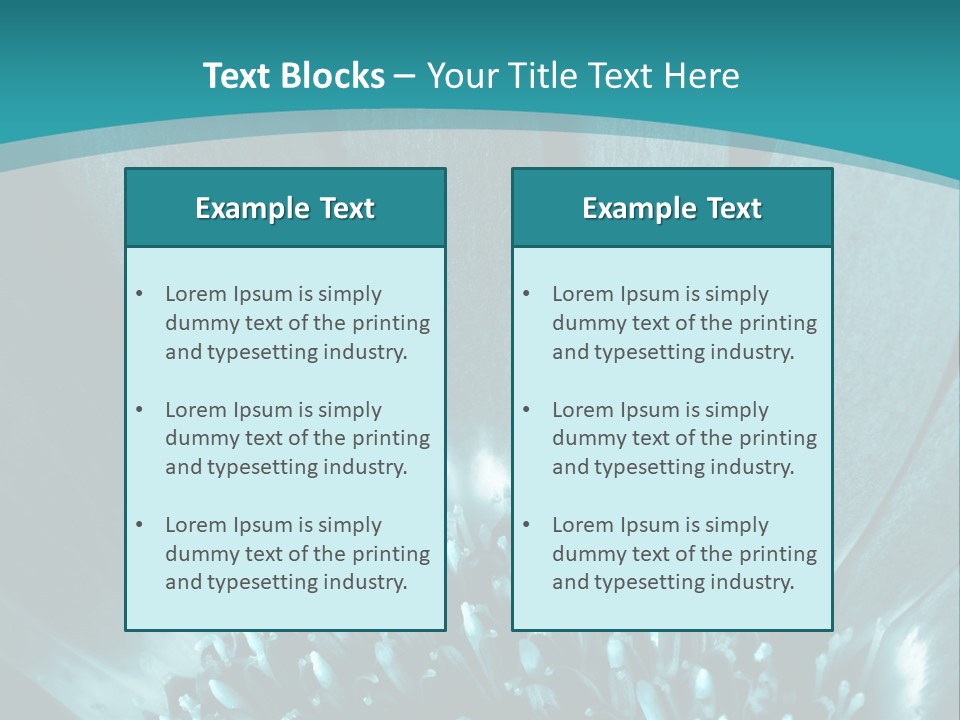 Colorful Bloom Flower PowerPoint Template