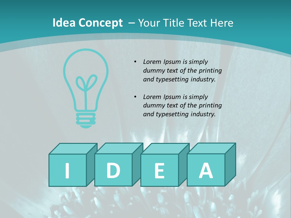 Colorful Bloom Flower PowerPoint Template