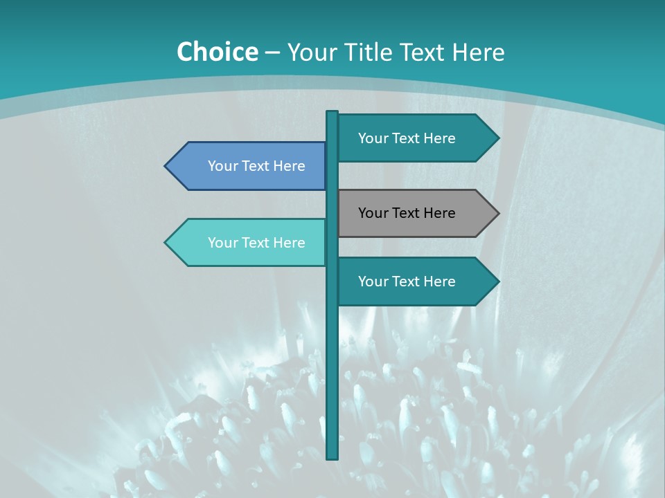 Colorful Bloom Flower PowerPoint Template