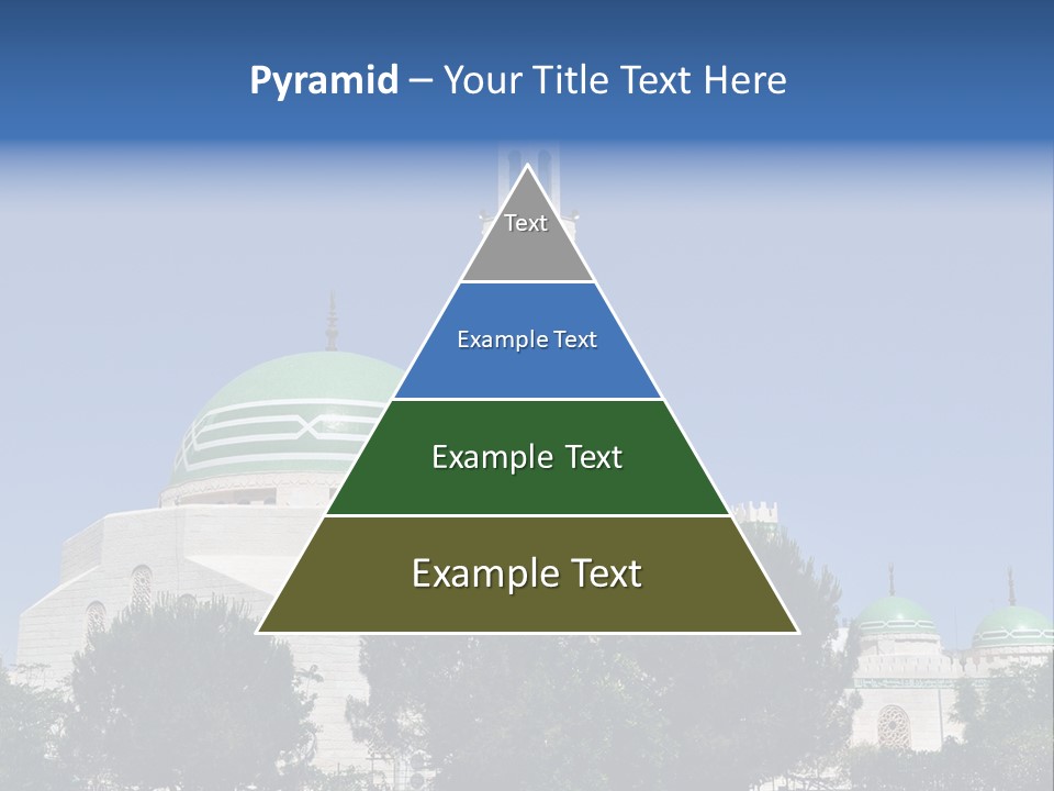 A Large White Building With A Green Dome PowerPoint Template