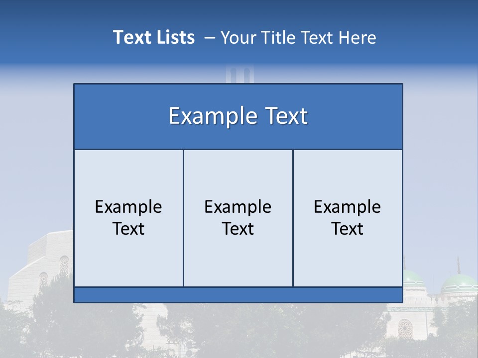 A Large White Building With A Green Dome PowerPoint Template