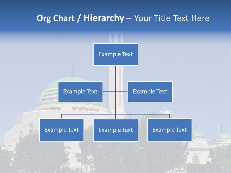 A Large White Building With A Green Dome PowerPoint Template