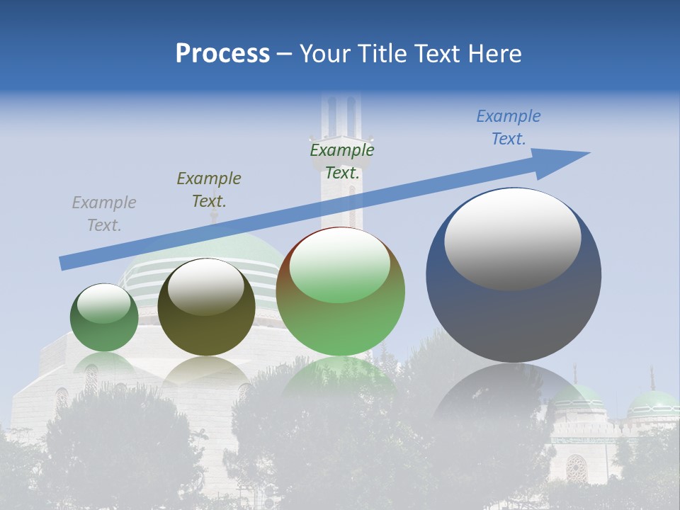 A Large White Building With A Green Dome PowerPoint Template
