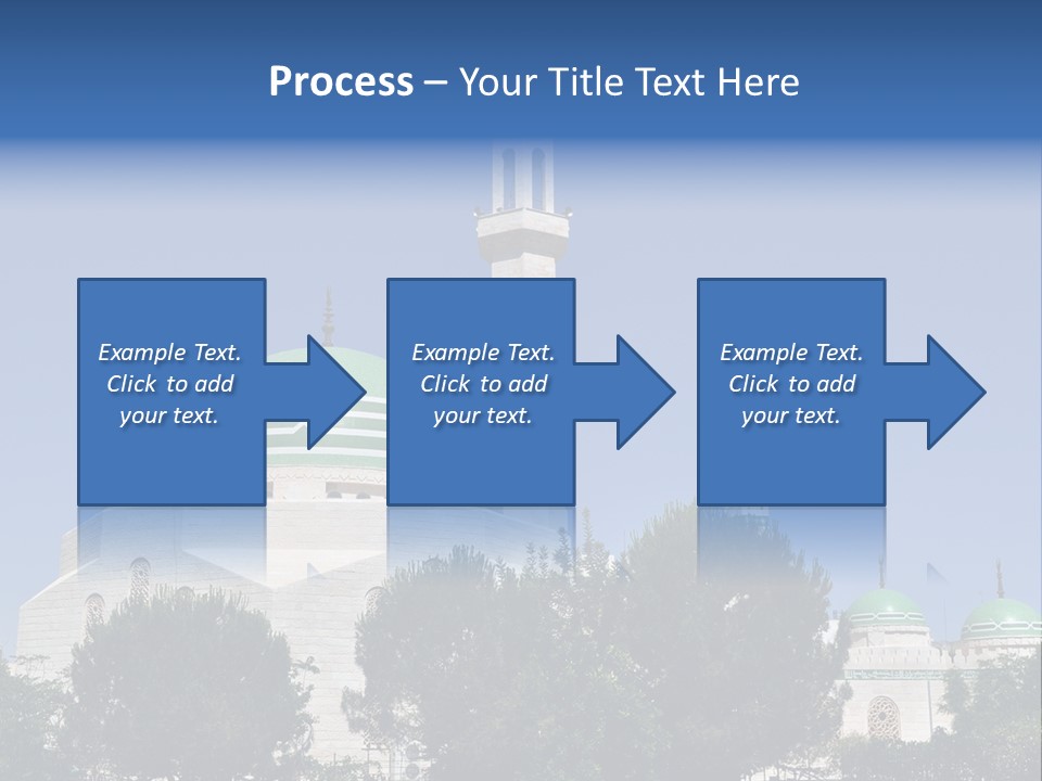 A Large White Building With A Green Dome PowerPoint Template