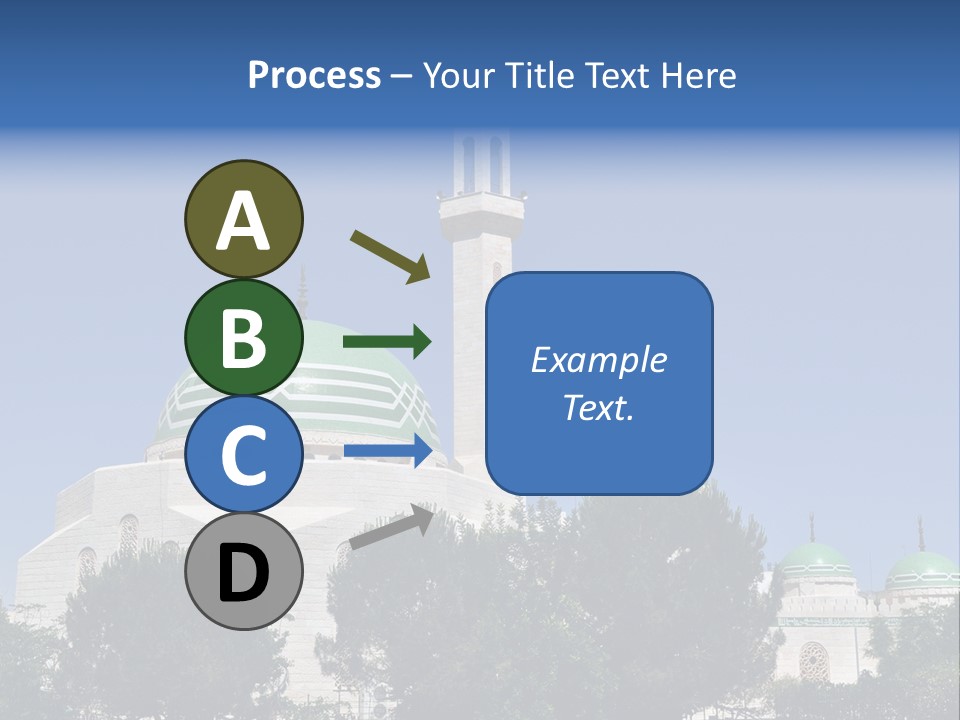 A Large White Building With A Green Dome PowerPoint Template