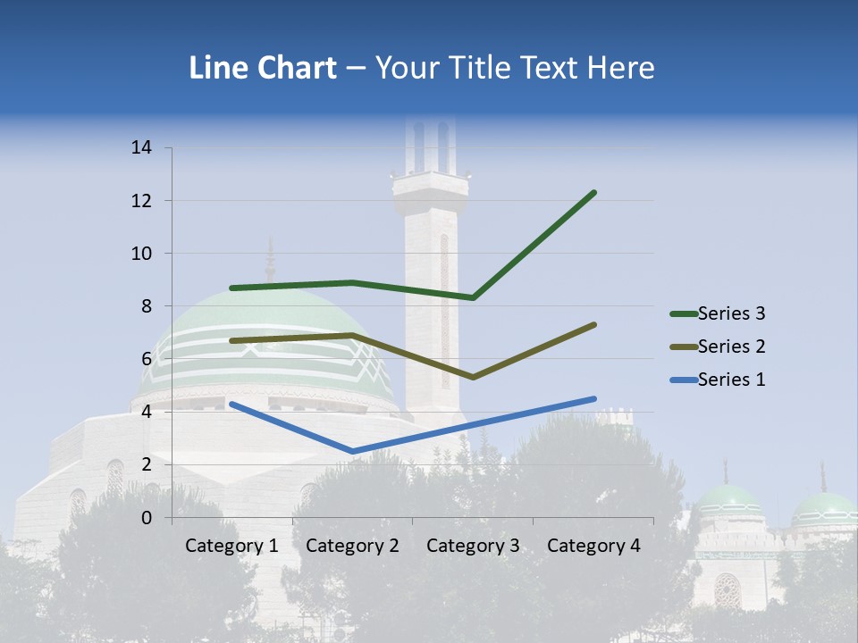A Large White Building With A Green Dome PowerPoint Template