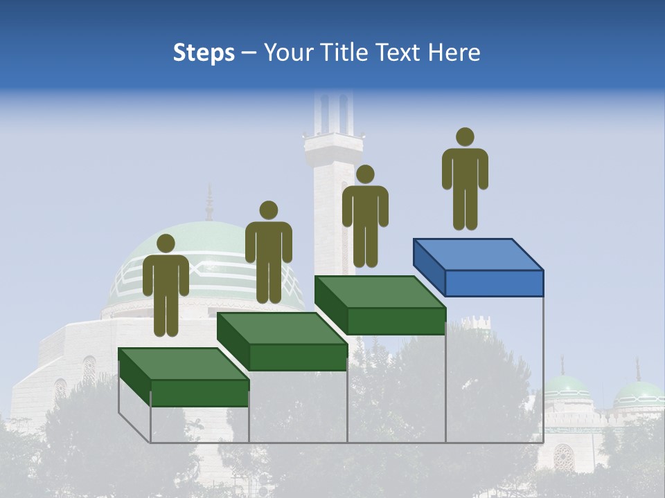 A Large White Building With A Green Dome PowerPoint Template