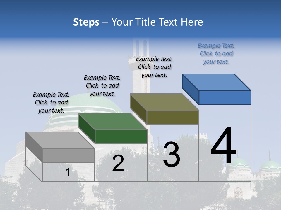 A Large White Building With A Green Dome PowerPoint Template