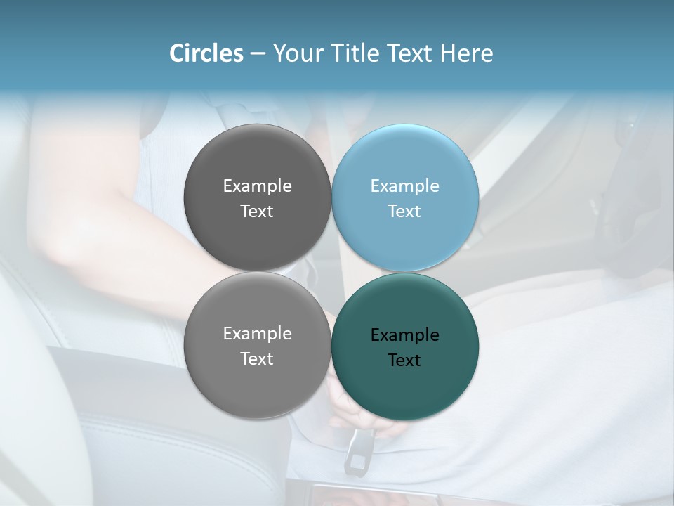 Transportation Automobile Lady PowerPoint Template