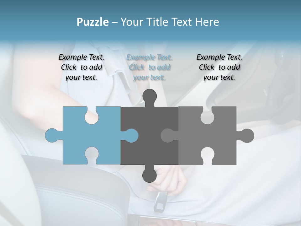 Transportation Automobile Lady PowerPoint Template