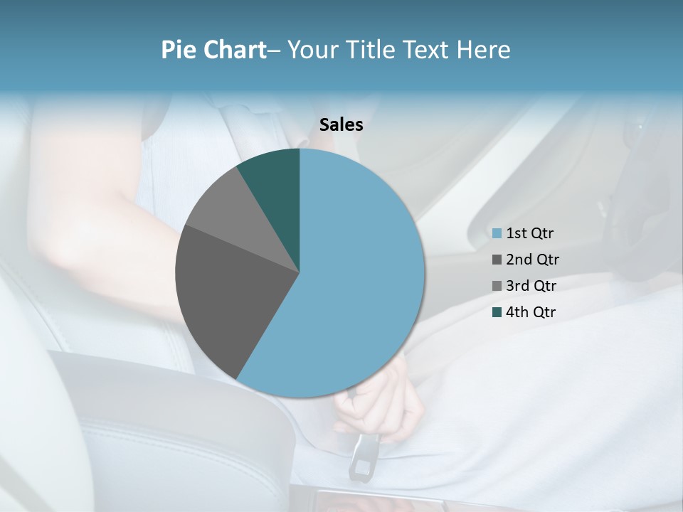 Transportation Automobile Lady PowerPoint Template