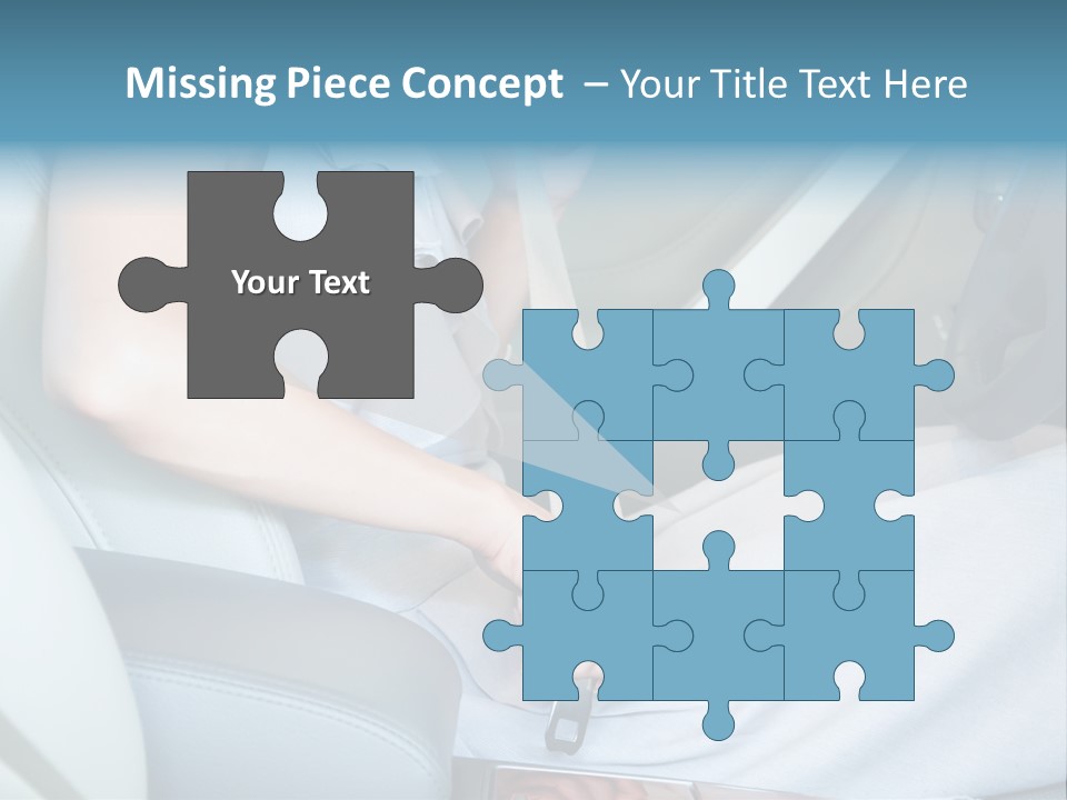 Transportation Automobile Lady PowerPoint Template