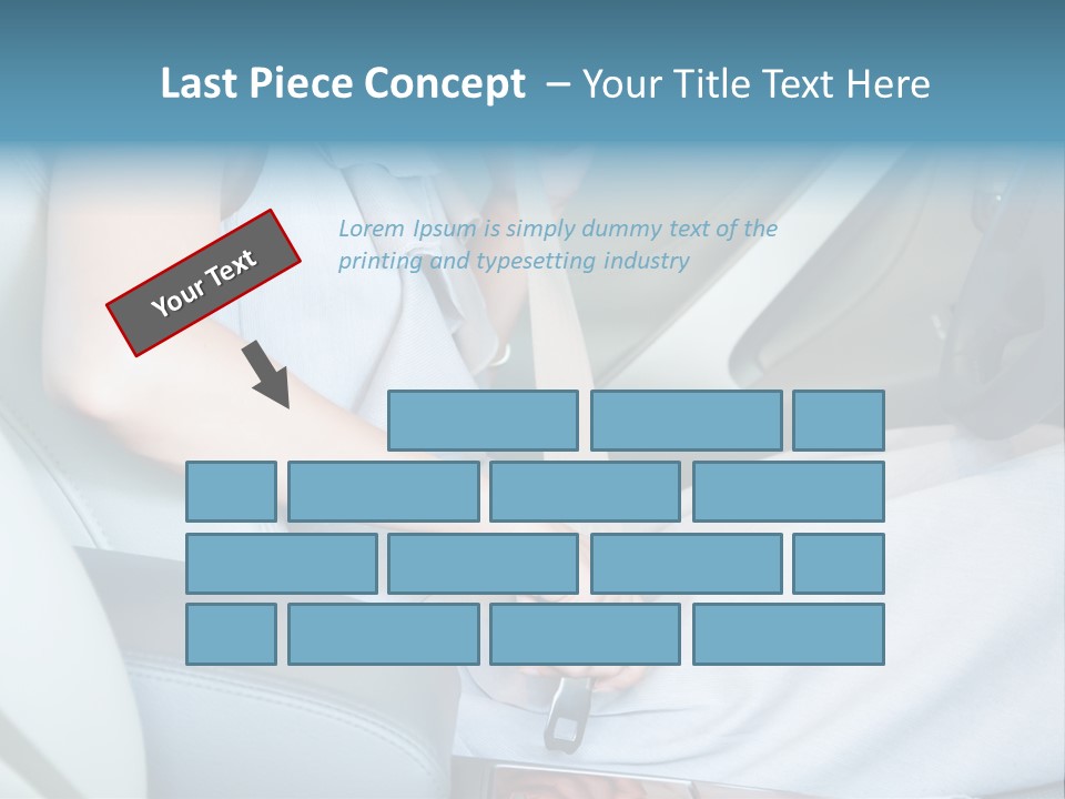 Transportation Automobile Lady PowerPoint Template